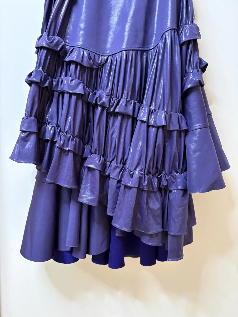 New Tory Burch Liquid Jersey Ruffle Pleated Skirt